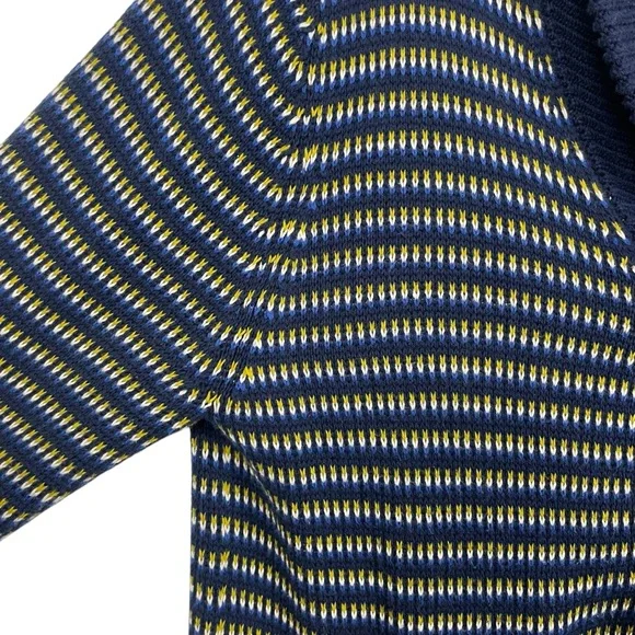 Ted Baker London Shawl Collar Button Front Cardigan w Pockets Navy Blue Sz 3 / M